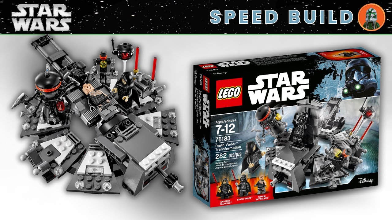 ⚡️ Full Speed Build｜LEGO Star Wars 75183 Darth Vader Transformation