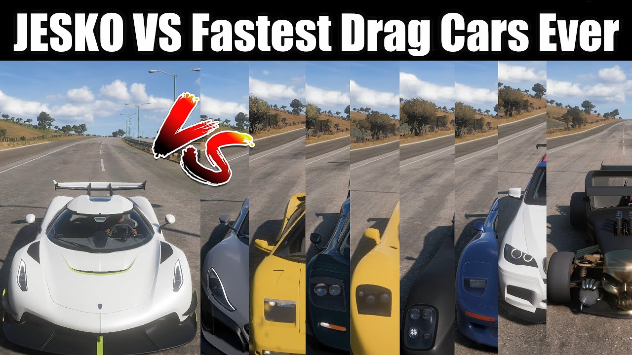 IS JESKO REALLY UNBEATABLE ??? JESKO VS THE BEST DRAG CARS IN FORZA HORIZON 5