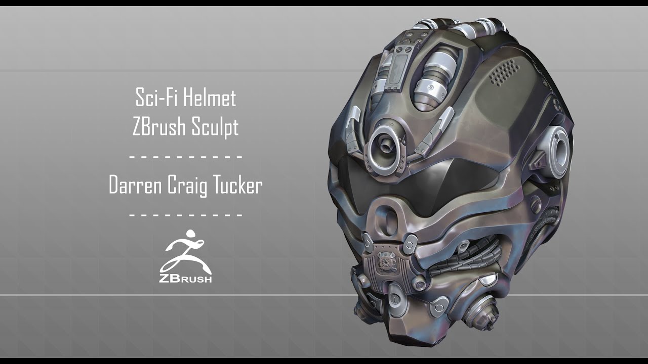 Sci-Fi Helmet ZBrush Sculpt Timelapse