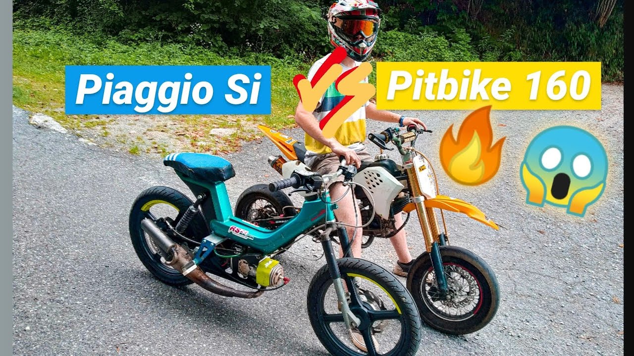 Piaggio SI vs Pitbike 160!!!😱⚠️