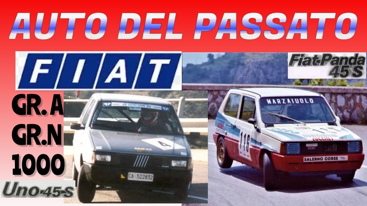 Auto del passato: LE PICCOLE FIAT PANDA 45 & CO. in gara. HILLCLIMB Tribute