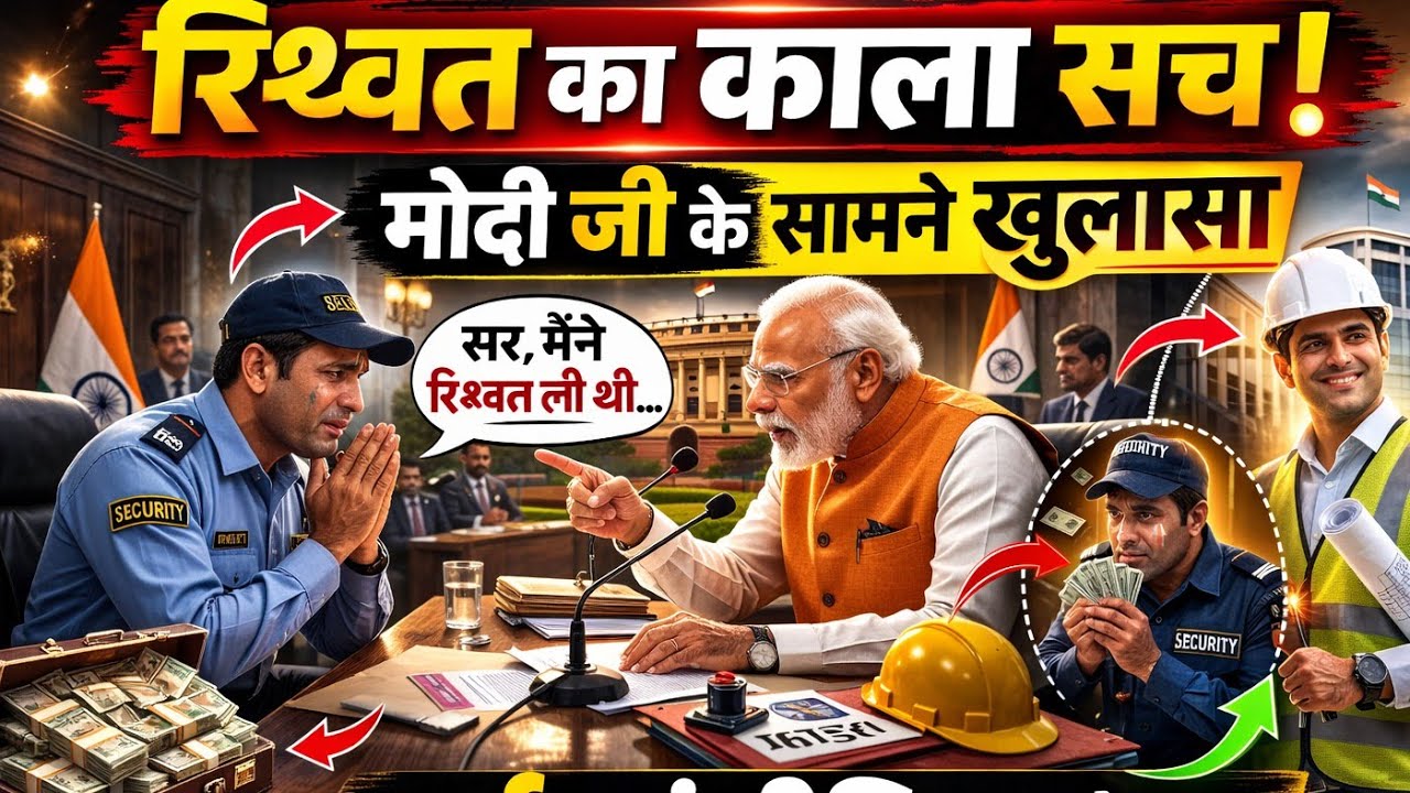 गार्ड से इंजीनियर! मोदी जी के सामने खुला रिश्वत का काला सच 😲✈️ Anime story