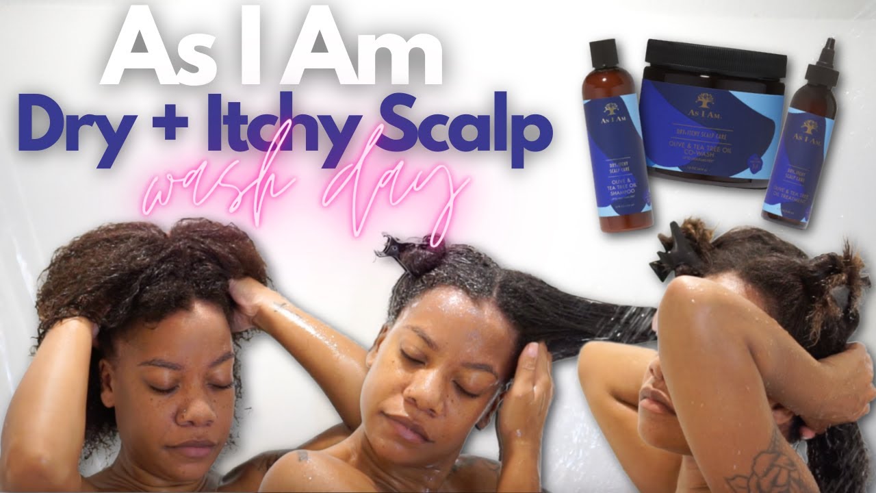 Wash Day w/ As I Am Dry & Itchy Scalp Line | Hair Products for Seborrheic Dermatitis | iloveyoutrell