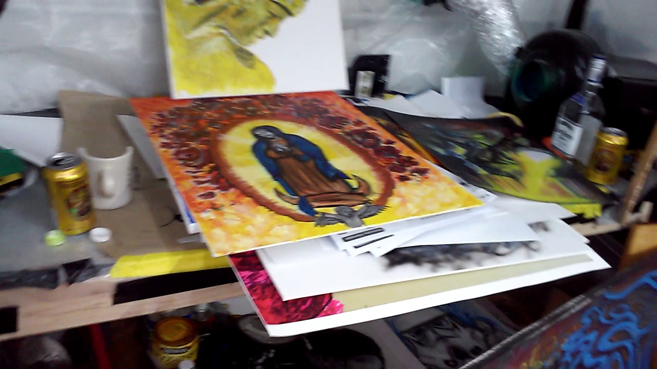 Colorblind Artist AirbrushJ VonTauscher studio  