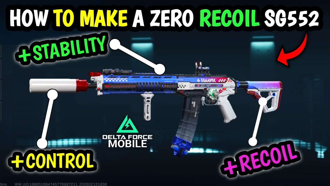 How to Make NO RECOIL SG552 in Delta Force Mobile (Zero Recoil Build)