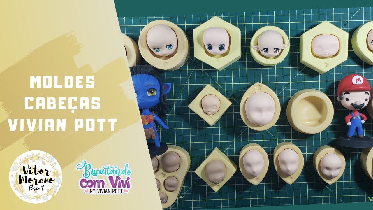 Moldes Cabeças Vivian Pott