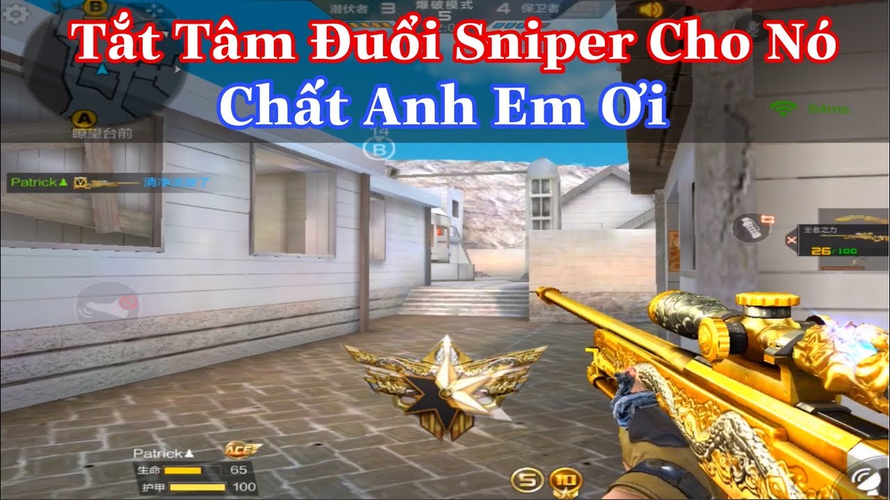 CF Legends : Tắt T&acirc;m Đuổi Sniper AWM VIP NOBLE GOLD Bắn Sẽ NTN