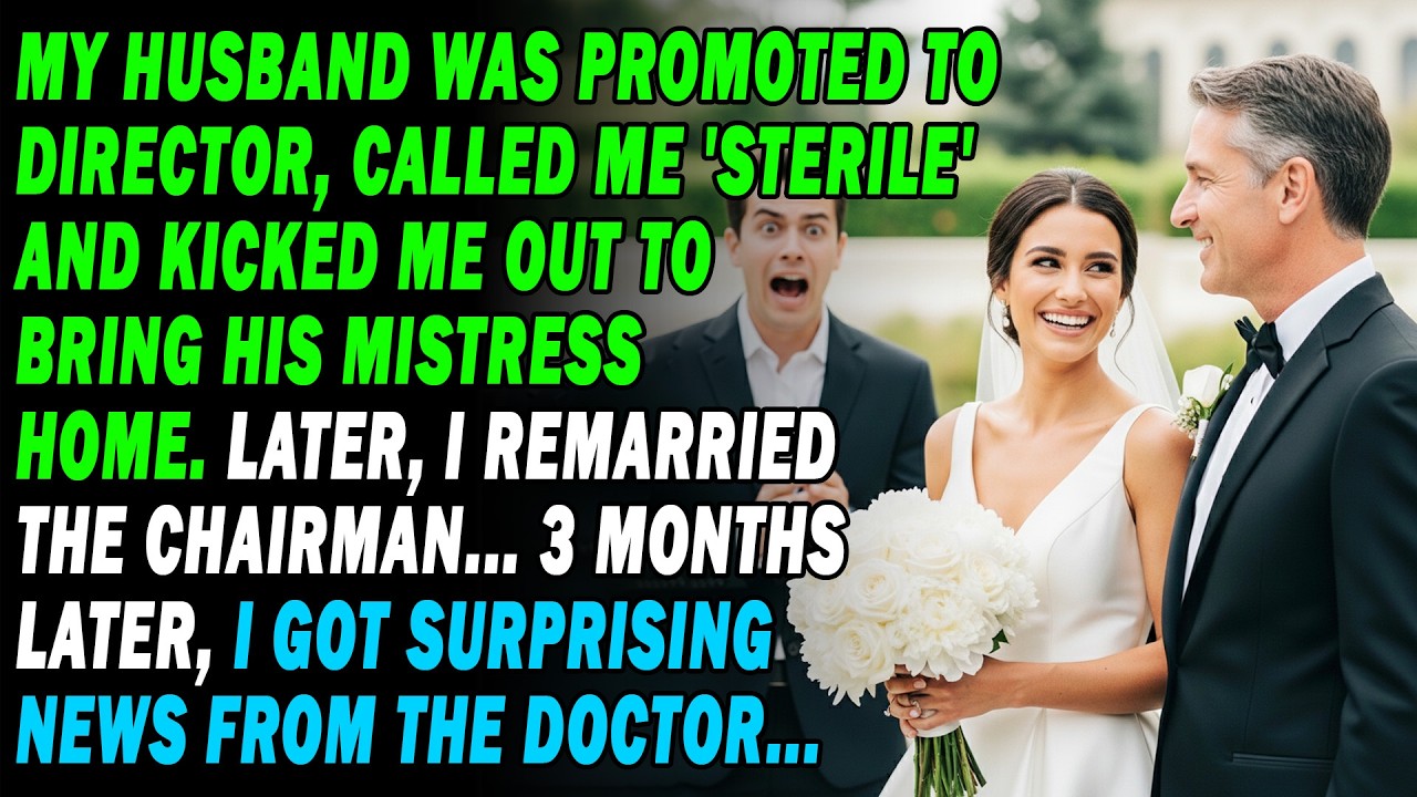 My Husband Got Raised To Director👨‍💼Called Me'Sterile' & Kicked Me Out.Then I Remarried The Chairman