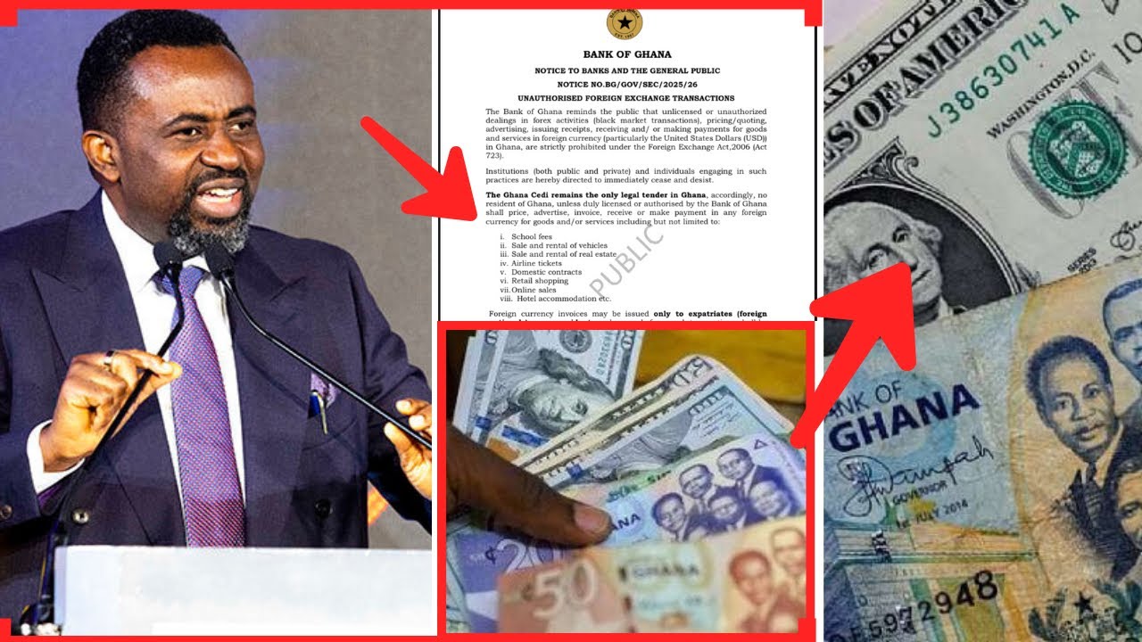 BIG WIN FOR GHANA CEDIS: BoG bans paying school fees, rent, and shopping in U.S Dollars…😳