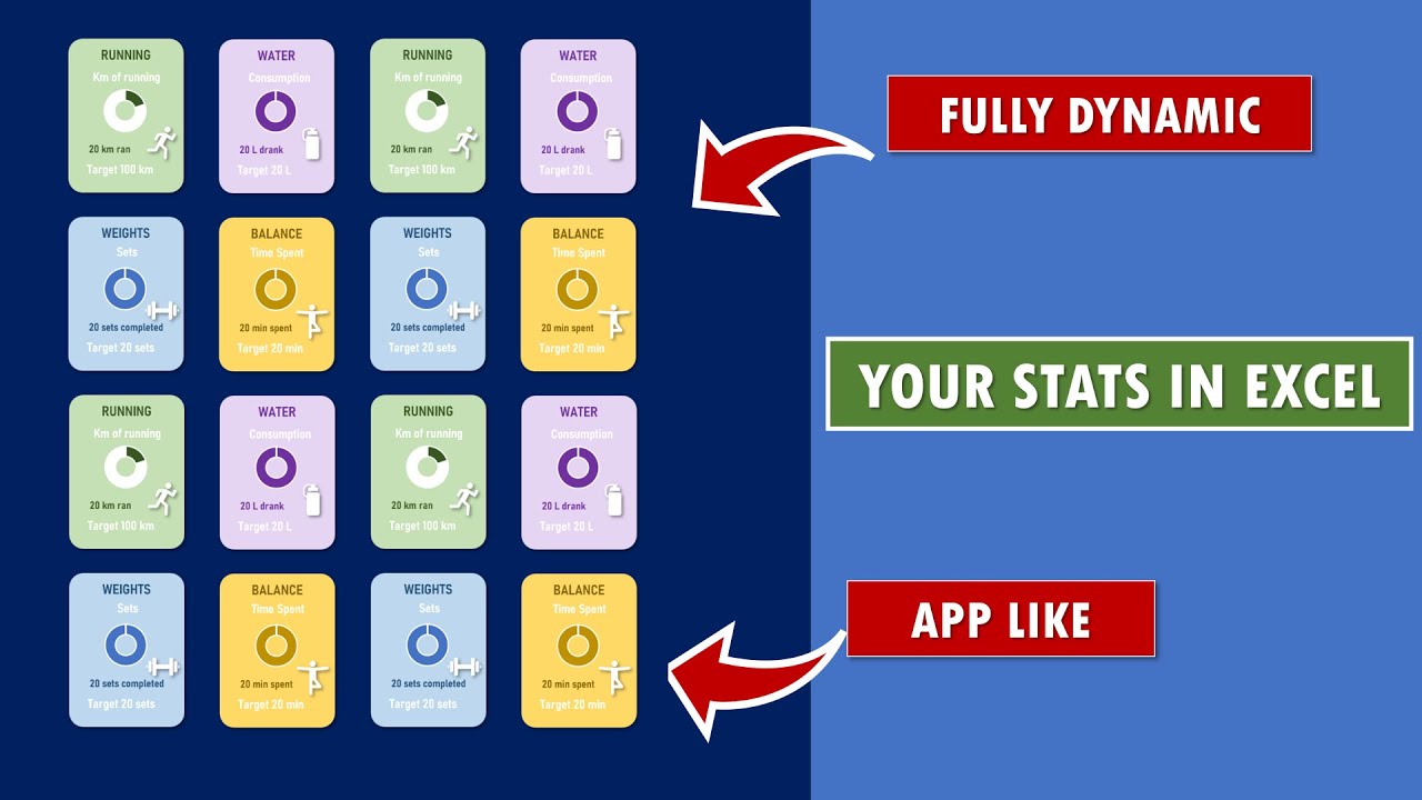 STEP by STEP Create Stunning Health Habit Trackers in EXCEL 📊 | Template provided