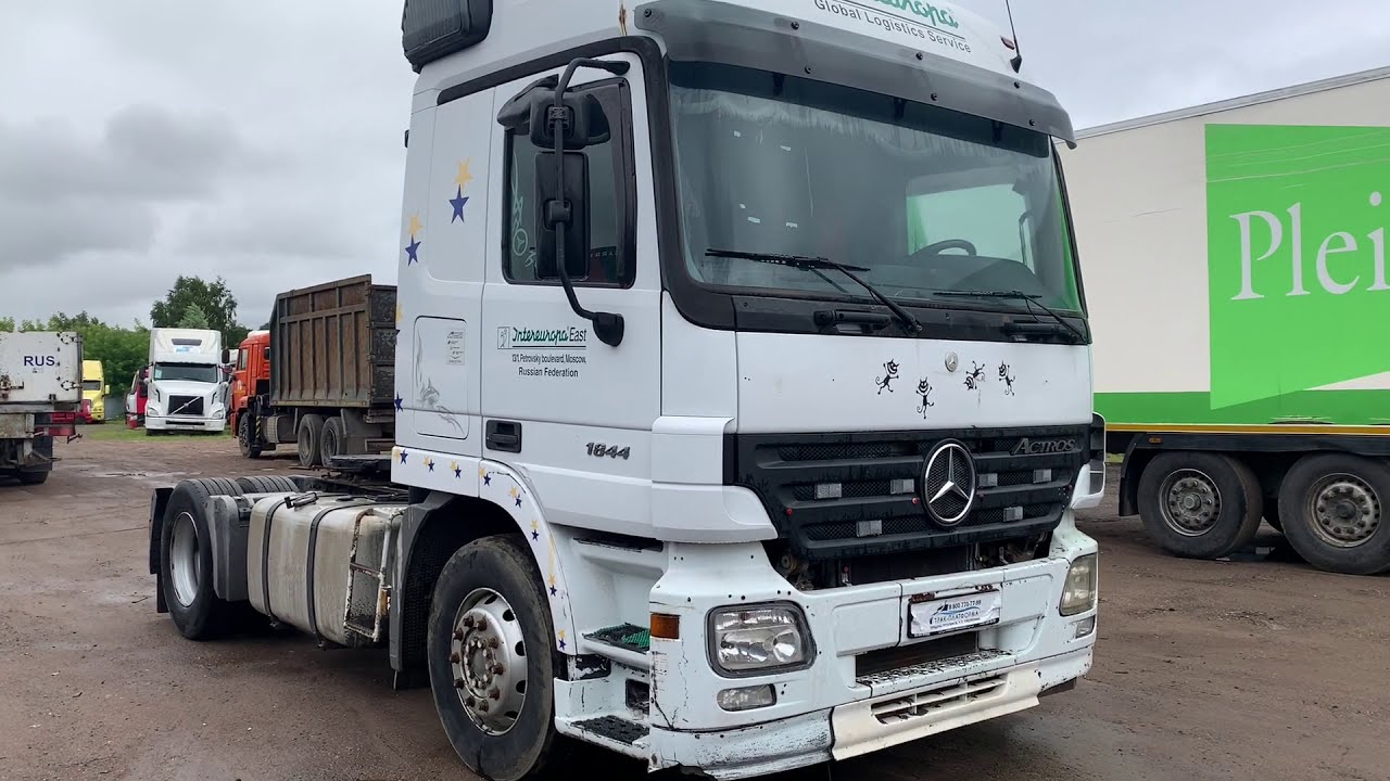 Обзор тягача Mercedes-Benz Actros 1844LS-18/36. Год выпуска 2007. В наличии!!!