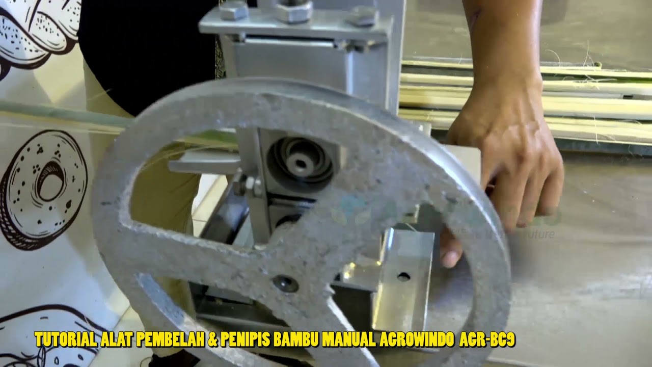 Tutorial - Cara Penipis Bambu dengan Alat Pembelah dan Penipis Bambu Manual Agrowindo AGR-BC9