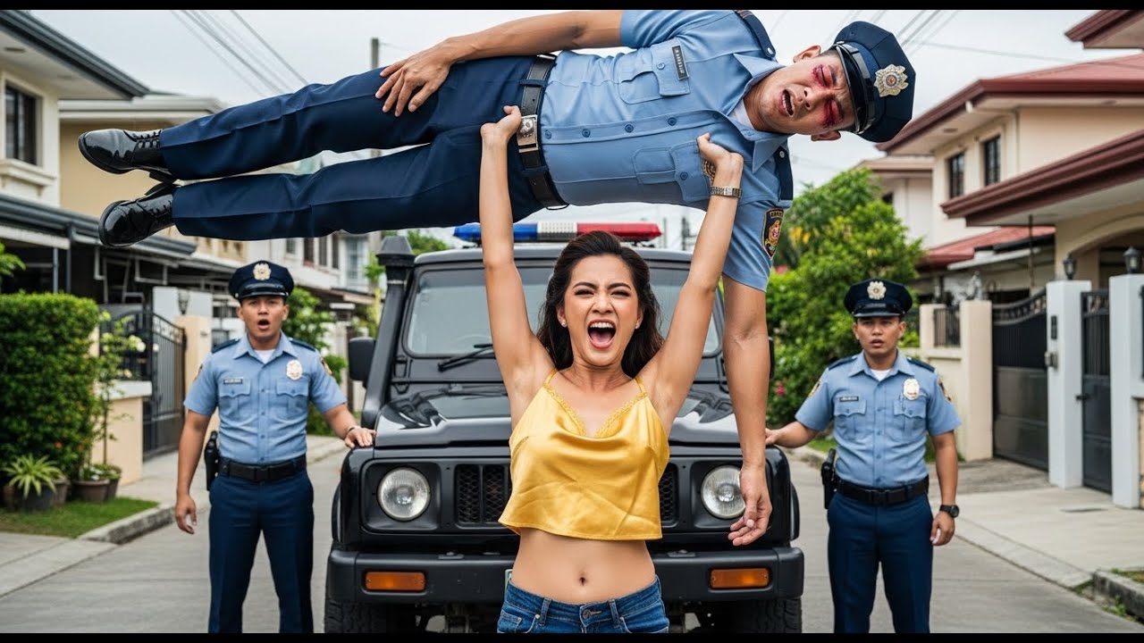 Aroganteng pulis pinabagsak ng anak ng Heneral matapos mangotong sa checkpoint