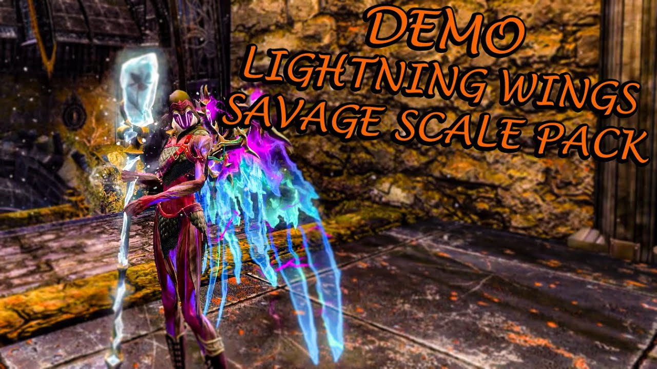Guild Wars 2 - Lightning Wings Backpack & Glider, Savage Scale Pack Demo