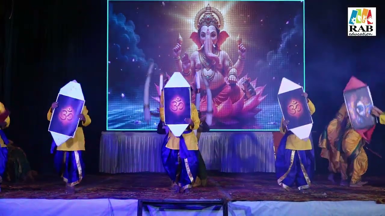 Rainbow Public School Shirdhon Ichalkaranji | Annual Day 2025-2026 | Ganesh Vandana | 3 & 4
