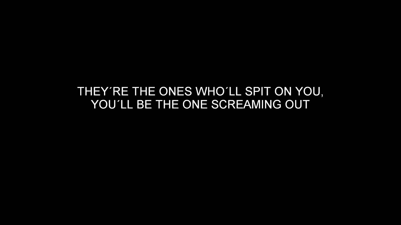 High and dry - Radiohead (lyrics on screen).