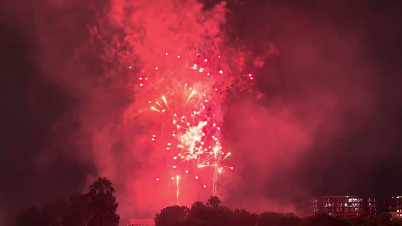AUSTRALIA DAY FIREWORKS IN HOLROYD GARDENS IN MERRYLANDS...
