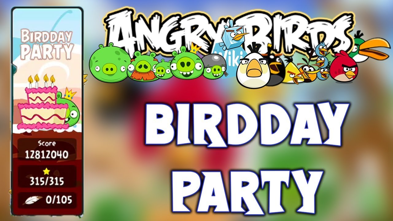 Angry Birds Classic Birdday Party Cake 1 To Cake 7 Full Gameplay (3 Star)
