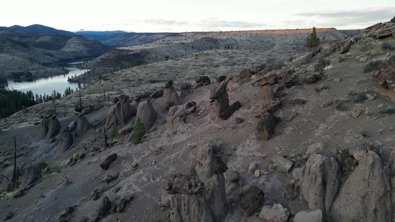 Balancing Rocks of Metolius (aka Oregon HooDoos): December 2005