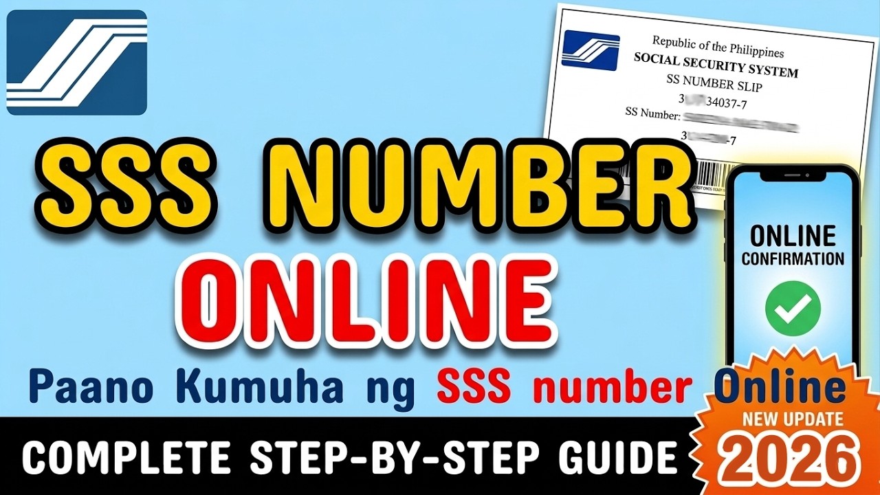 SSS NUMBER ONLINE REGISTRATION 2026: Paano Kumuha ng SSS Number Online Application | How to get SSS