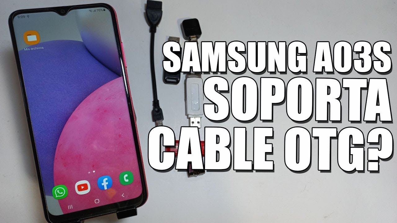 EL SAMSUNG A03S ¿SOPORTA CABLE O ADAPTADOR OTG?