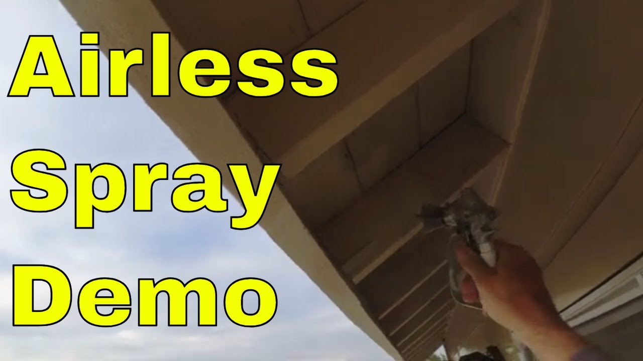 AIRLESS SPRAY - Demo -  Vevor X6 similar to Graco x5 by a professional painter