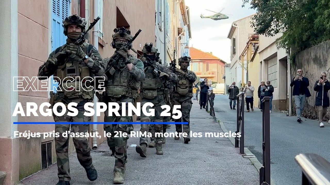 Fr&eacute;jus pris d&rsquo;assaut, le 21e RIMa montre les muscles
