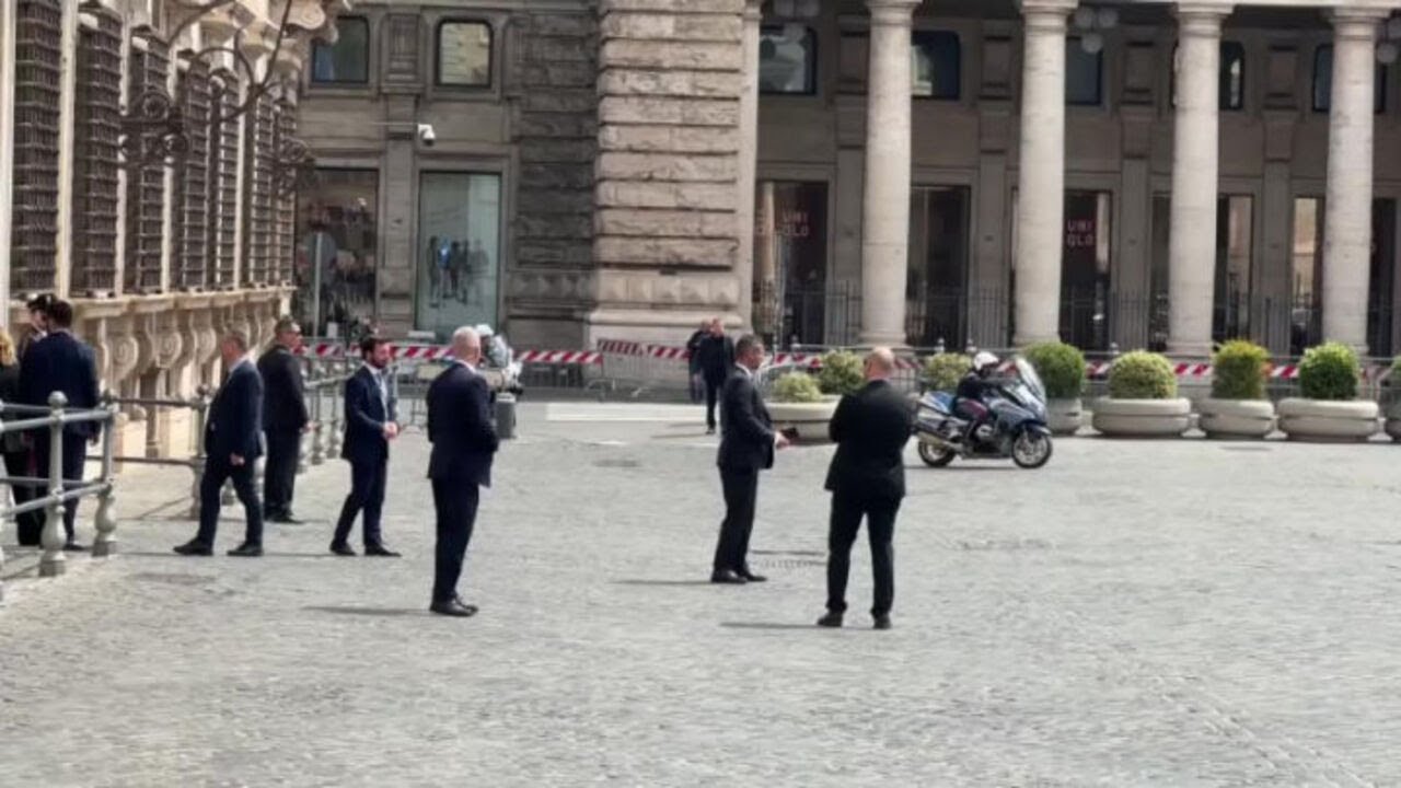 Rubio arriva a Palazzo Chigi per incontrare Meloni