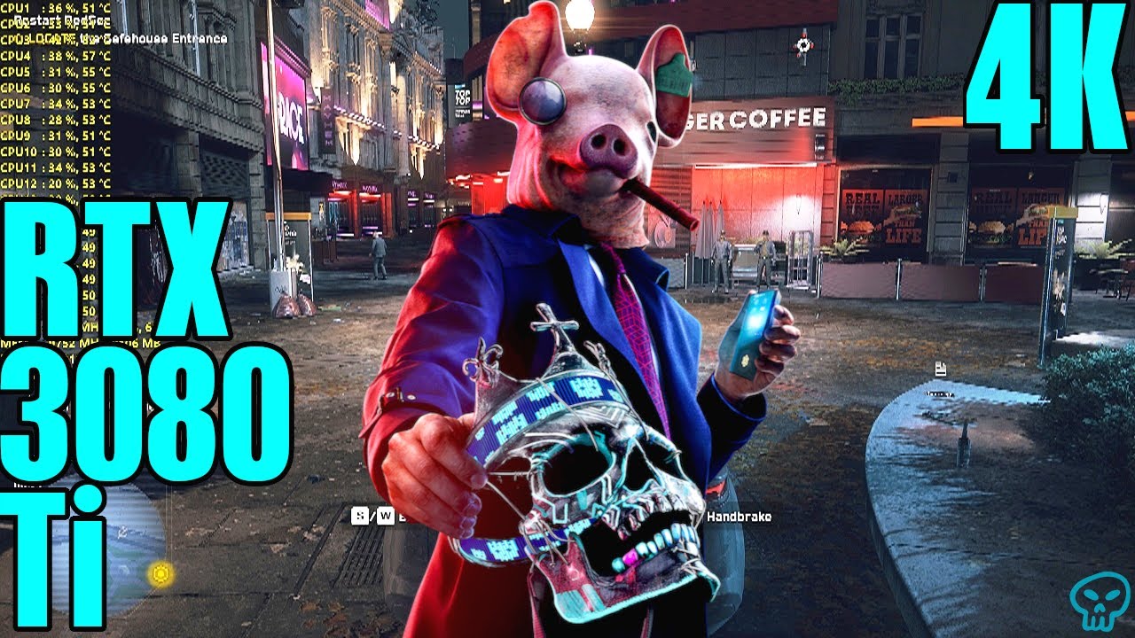 Watch Dogs Legion RTX 3080 Ti Ultra Settings Performance 4K