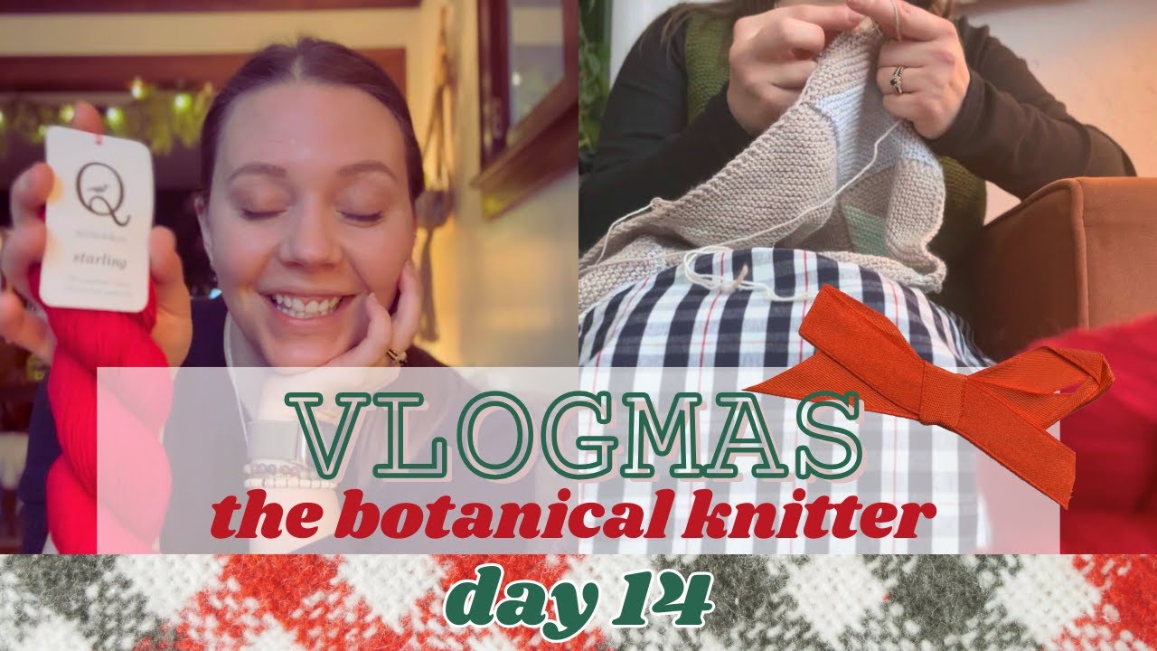 Day 14 VLOGMAS - knitting brunch + red yarn hunt + thrifting