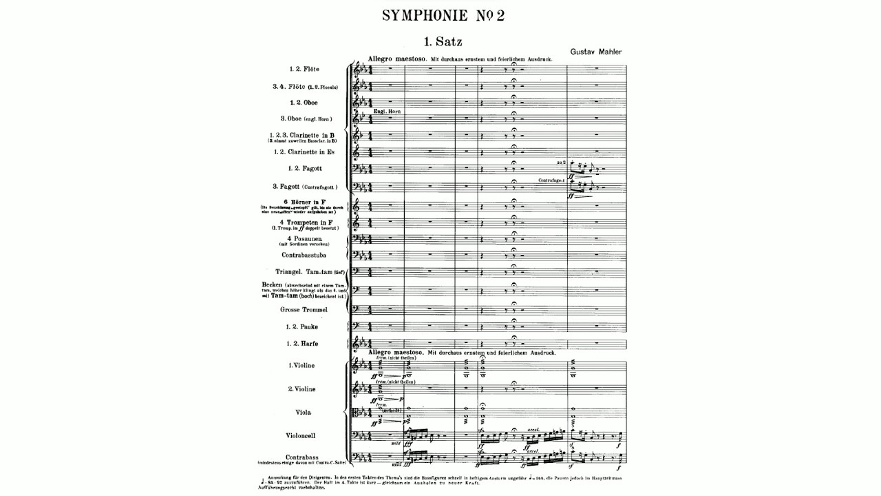 Mahler: Symphony No. 2 (with Score)