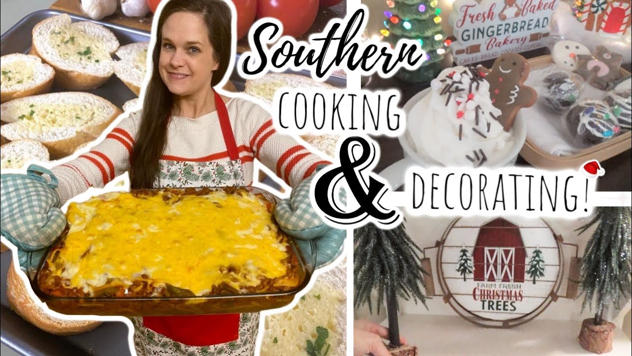 ULTIMATE Spaghetti Bake & Decorating for Christmas! | Southern Holiday Cooking VLOG