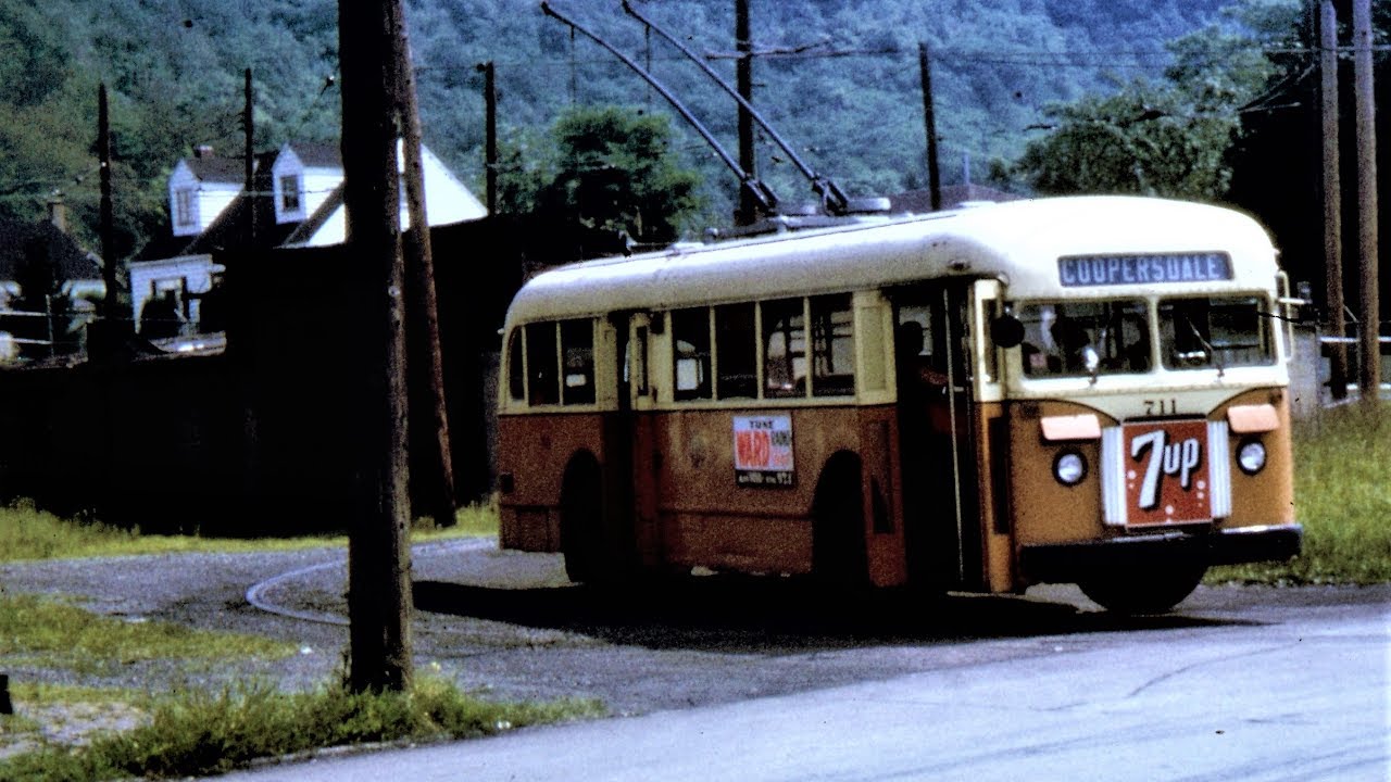 Johnstown, PA Trolleybus Scenes - 1964