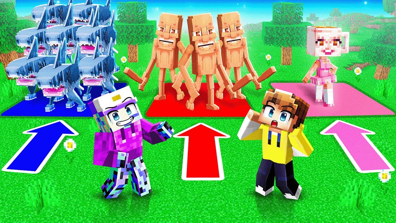 BRAINROT CHOOSE ONE, TWO OR THREE In Minecraft!