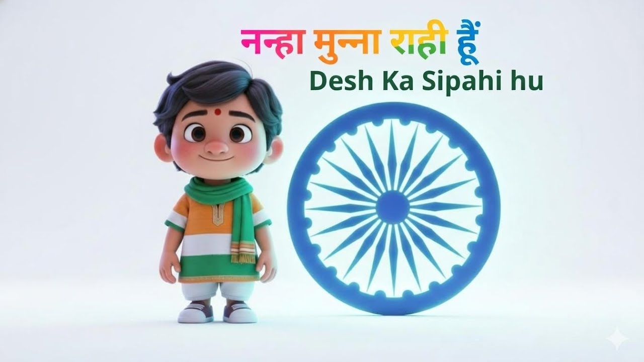 नन्हा मुन्ना राही हूँ 🇮🇳 | Desh Ka Sipahi Kids Song | Patriotic Rhymes | Fun2unz