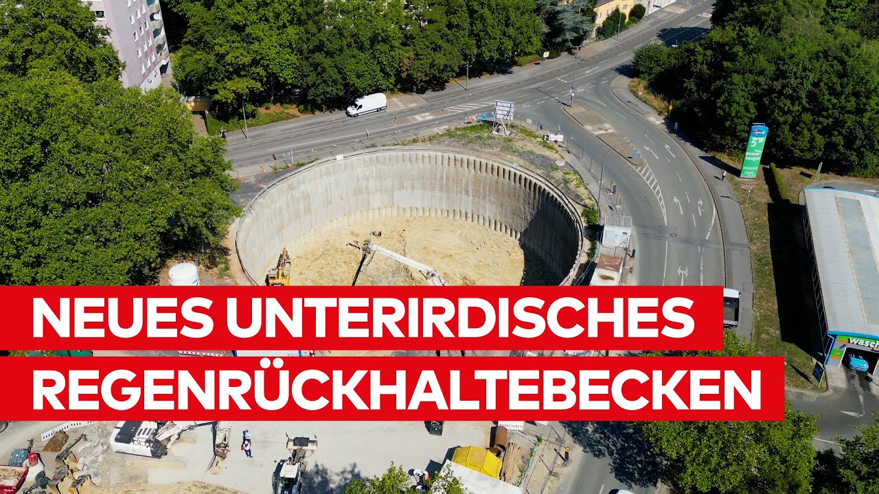 Weiterer Baustein f&uuml;r den &Uuml;berflutungsschutz: Neues Unterirdisches Regenr&uuml;ckhaltebecken in Dorstfeld