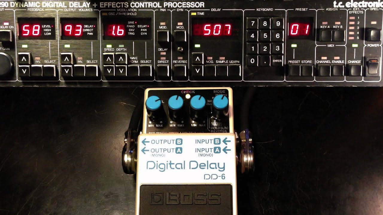 Boss DD-6 vs TC Electronic 2290 Digital Delay