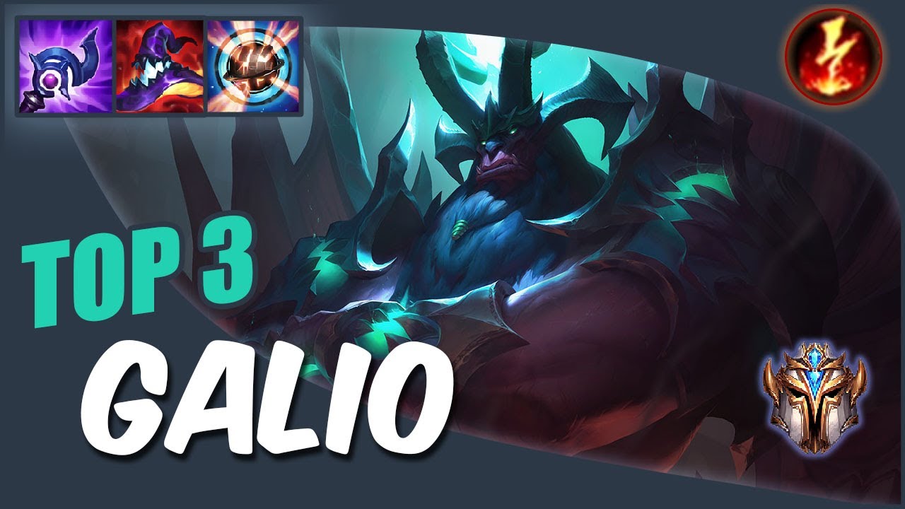 [Wild Rift] Galio TOP 3 - RUSH Challenger ranked game + build