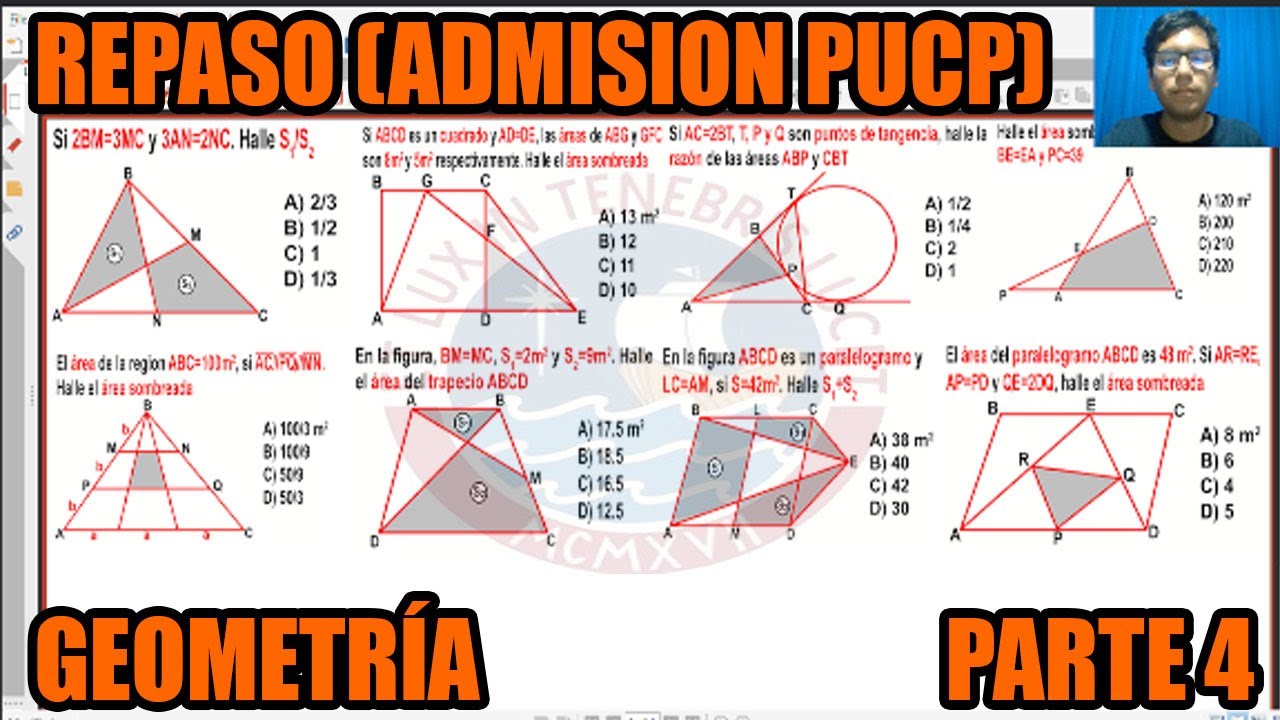 REPASO ADMISION PUCP (PARTE 4-AREAS DE REGIONES SOMBREADAS)