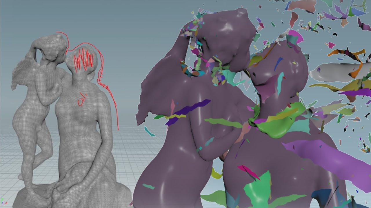 Tearing cloth in Houdini | FREE TUTORIAL