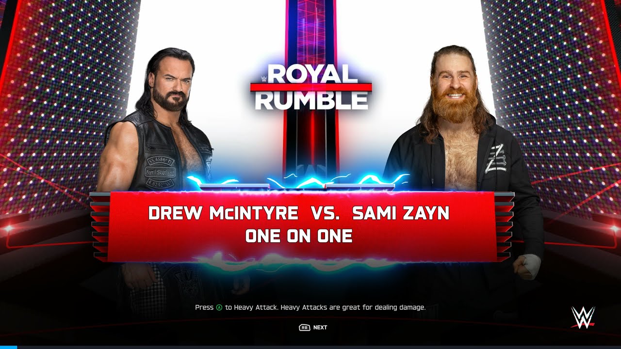 Drew McIntyre vs Sami Zayn   from St Petersburg, Florida