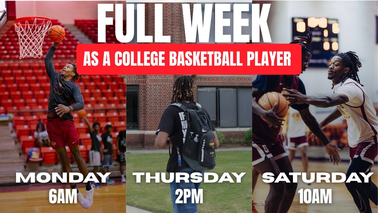 DETAILED Week in the Life of a College Basketball Player | Workouts, Weights, Classes, and more...