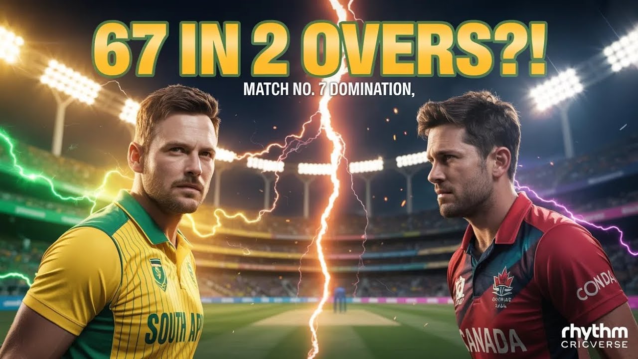  67 IN 2 OVERS?! 😱 SA vs CAN Match No.7 Full Domination | World Cup Thriller #67In2Overs #SAvsCAN