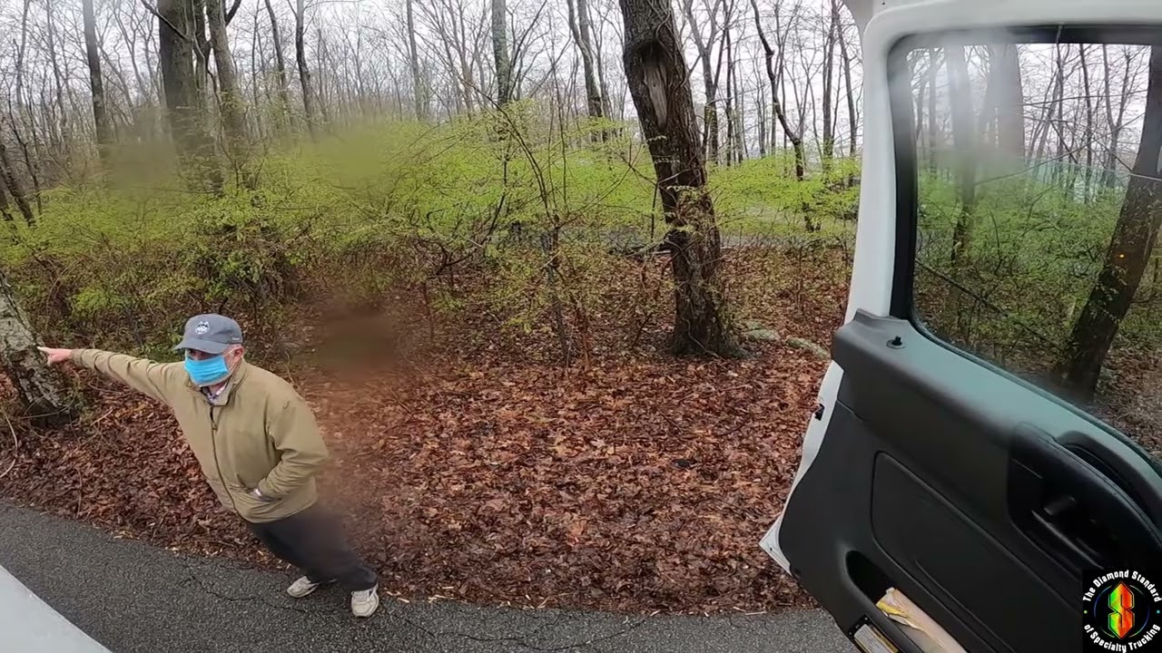 Доставляю 1 партию камня по дороге, ширина которой равна ширине моего грузовика!