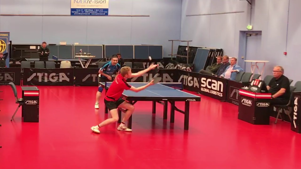 Table tennis: Christoffer Kjelsson vs Jiang Chang Hong