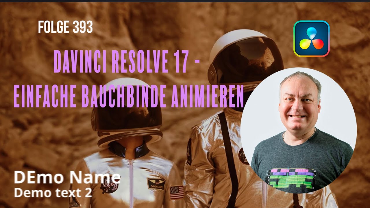 Davinci Resolve 17 - einfache Bauchbinde animieren # Folge 393