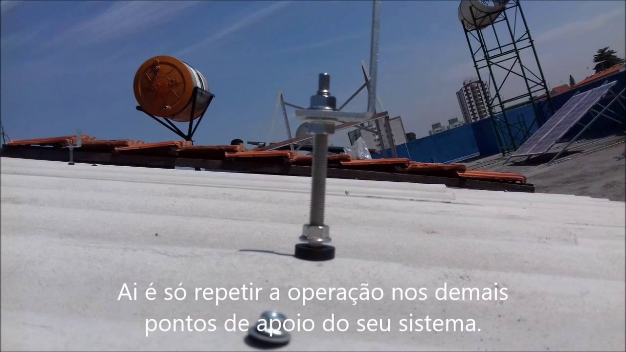 SISTEMA DE INSTALAÇÃO FOTOVOLTAICO EM  TELHADO FIBROCIMENTO