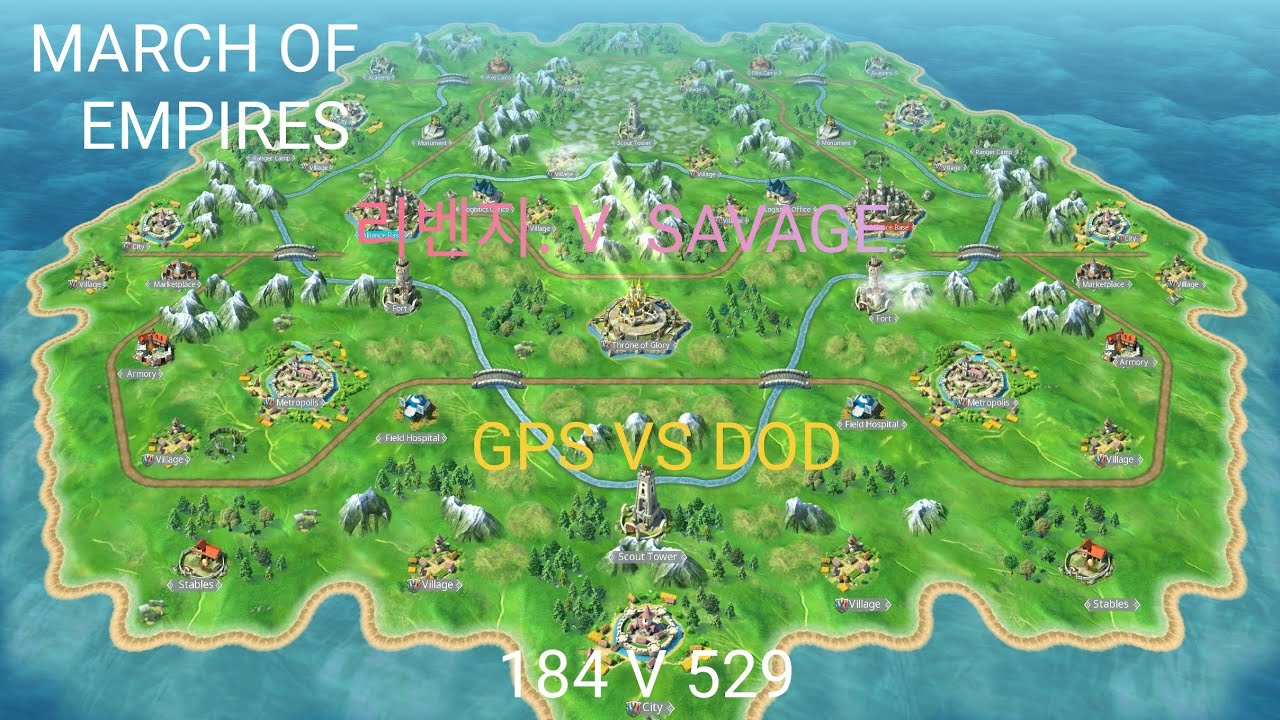 March of Empires BTG event || R 184 GPS VS R 529 DOD || MOE || GAMELOFT|| Battleground event||Arcade