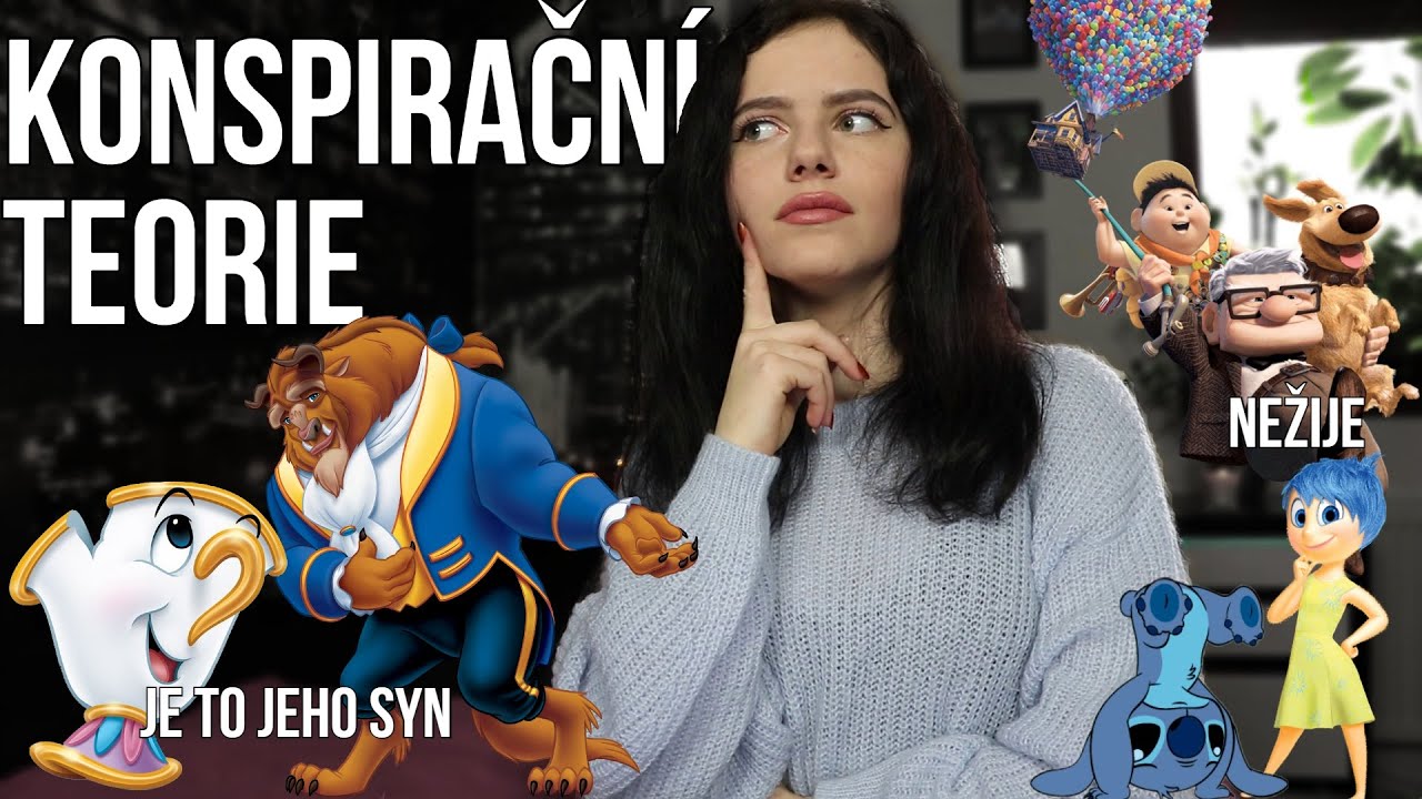 KONSPIRAČNÍ TEORIE | Auta, Frozen, Kráska a Zvíře, V hlavě, Toy Story, Lilo & Stitch | Just Justýna