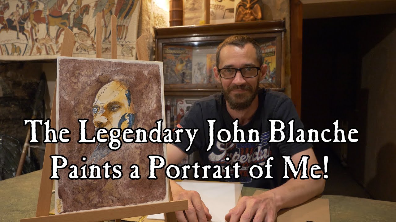 Original John Blanche Warhammer 40k art Portrait of Me Games Workshop Oldhammer Blanchitsu